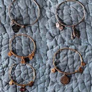 Silver and Gold Bangle Bracelets (Single or Bundled)